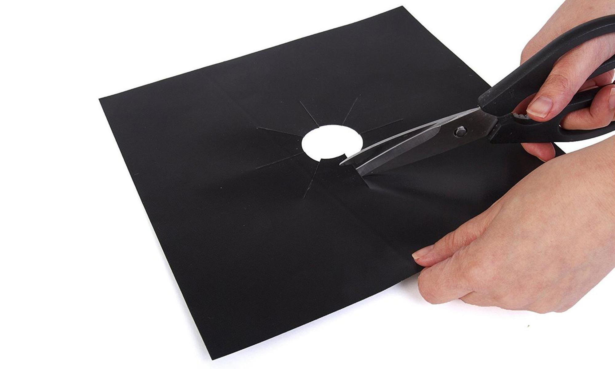 Reusable Nonstick Gas Range Stovetop Burner Liners (4 Pack) Jane